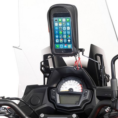 Barra porta GPS-Smartphone en la cupula para Kawasaki Versys 650 15-20