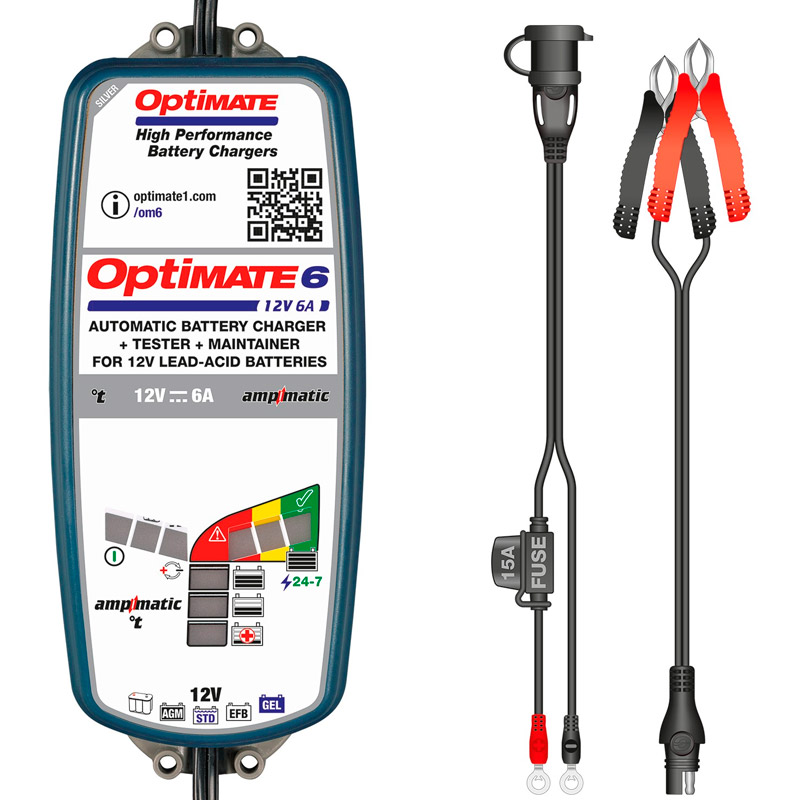 Cargador batería moto Optimate 6 tm360