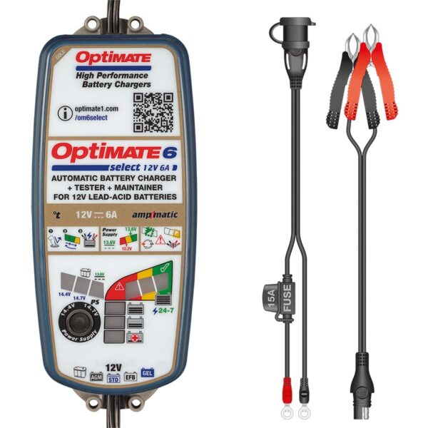 Cargador batería moto Optimate 6 Select