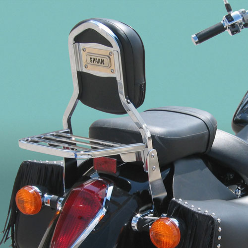 Respaldo Spaan con porta moto Honda Shadow Vt750 Aero