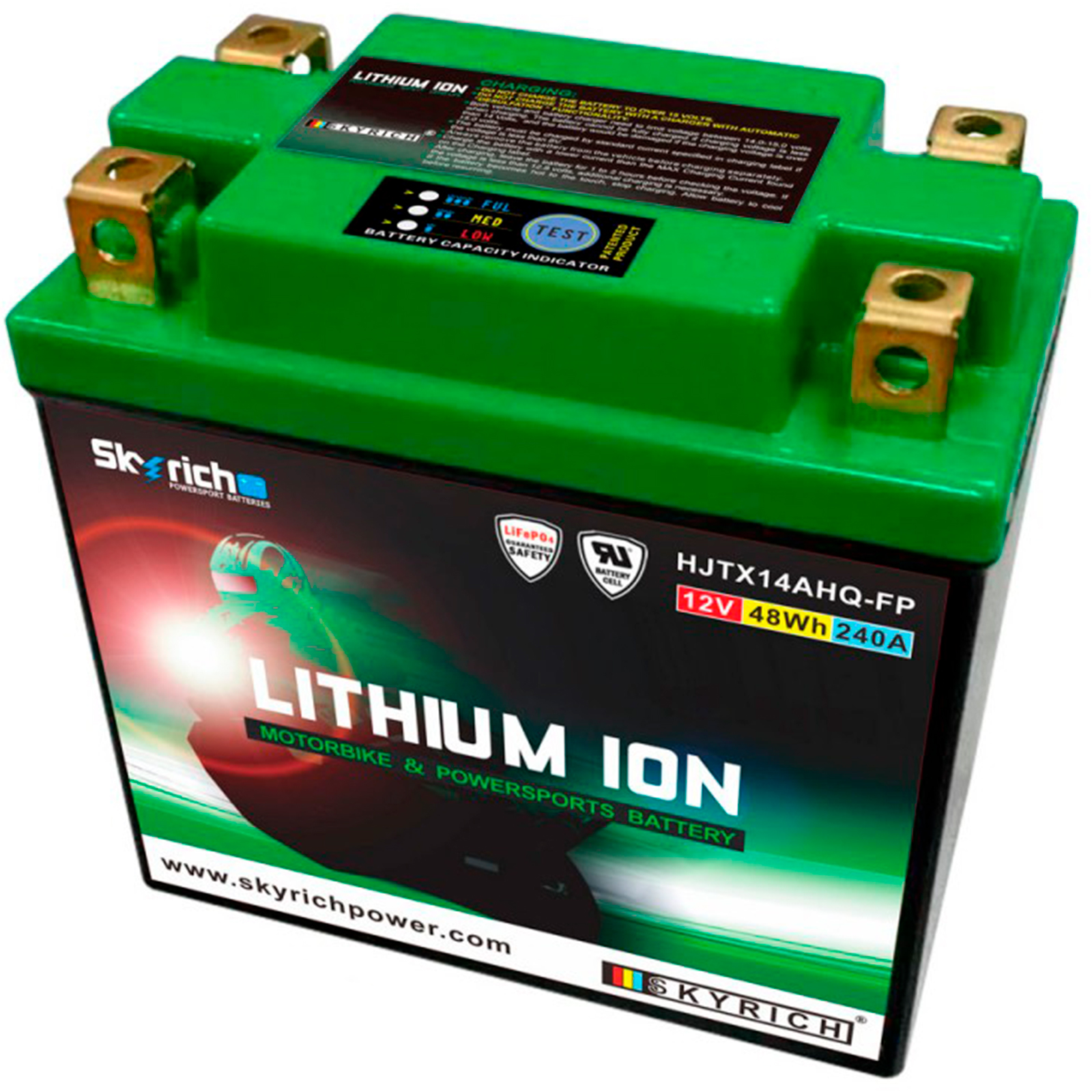 Batería litio moto skyrich hjtx14ahq-fp