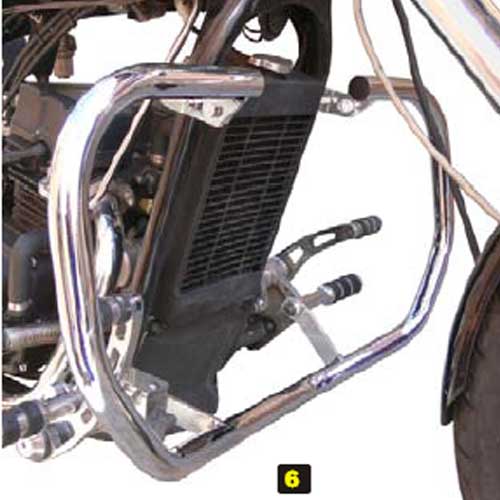 Defensa protector de motor moto Leonart Spyder 125 30 mm