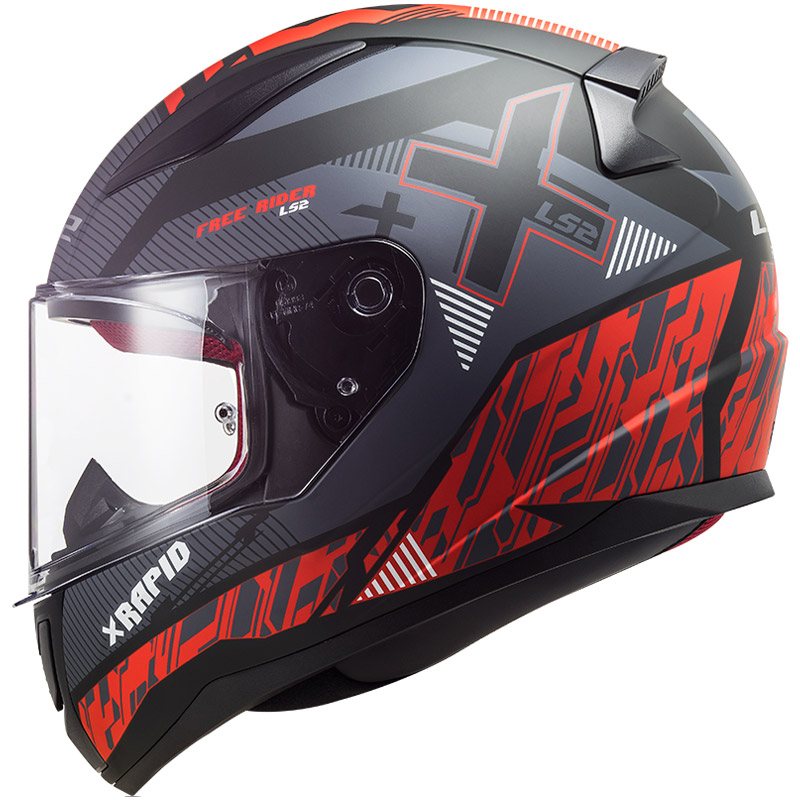 Casco LS2 Rapid Xtreet negro-rojo talla 3XL