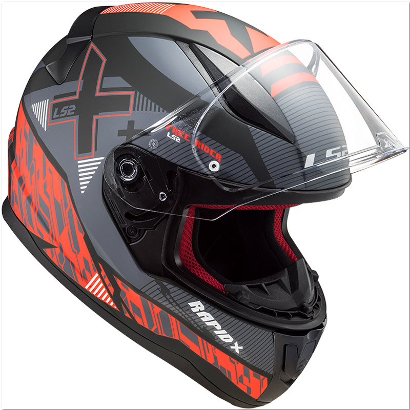 Casco LS2 Rapid Xtreet negro-rojo talla 3XL