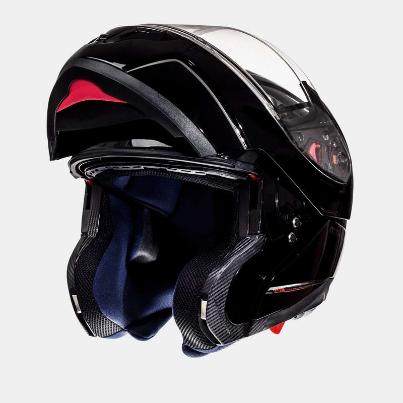 Casco Mt Atom Sv Solido Negro Brillo