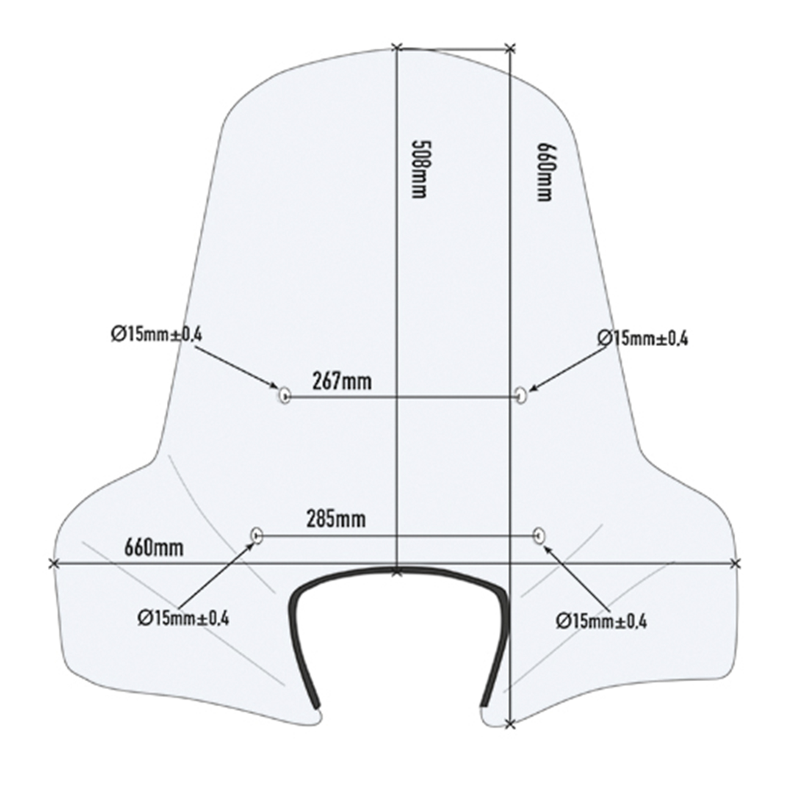 Parabrisas Givi moto PIAGGIO FLY-LIBERTY 50-100-125-150-200 02-15 SUZUKI ADDRESS 110