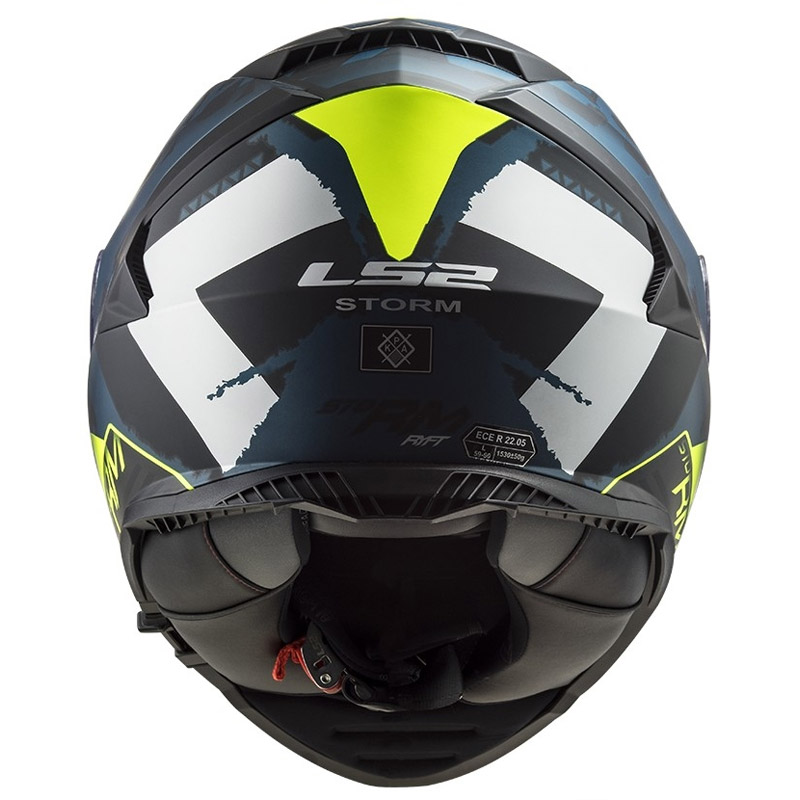 Casco LS2 Storm Sprinter plata-cobalto talla M
