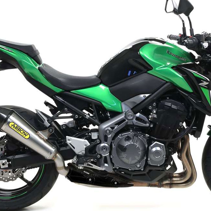 Tapa carbono colectores y escapes Kawasaki Z900-E 17- Arrow