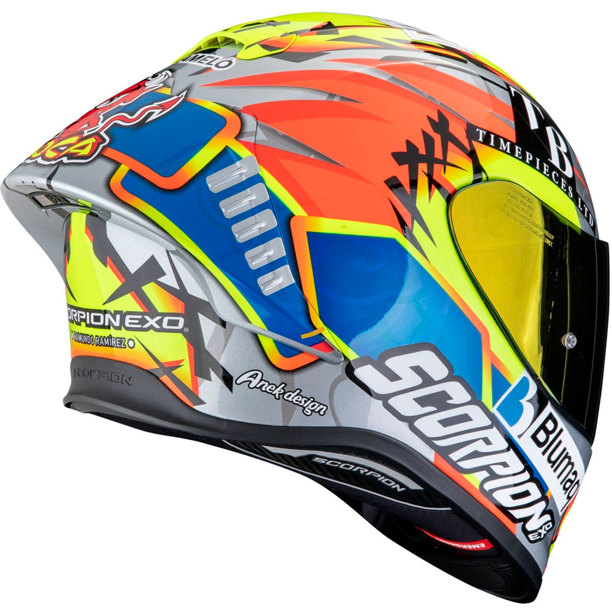 Casco moto Scorpion EXO-R1 EVO II AIR ARON MISANO