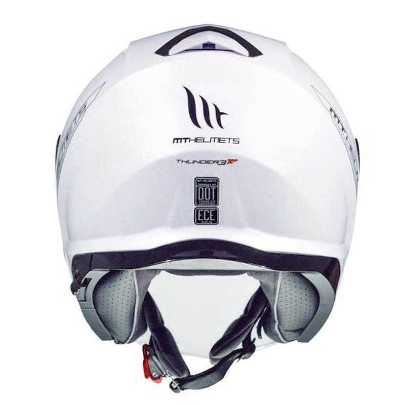 Casco Mt Thunder3 Sv Jet Solid A0 Blanco Perla