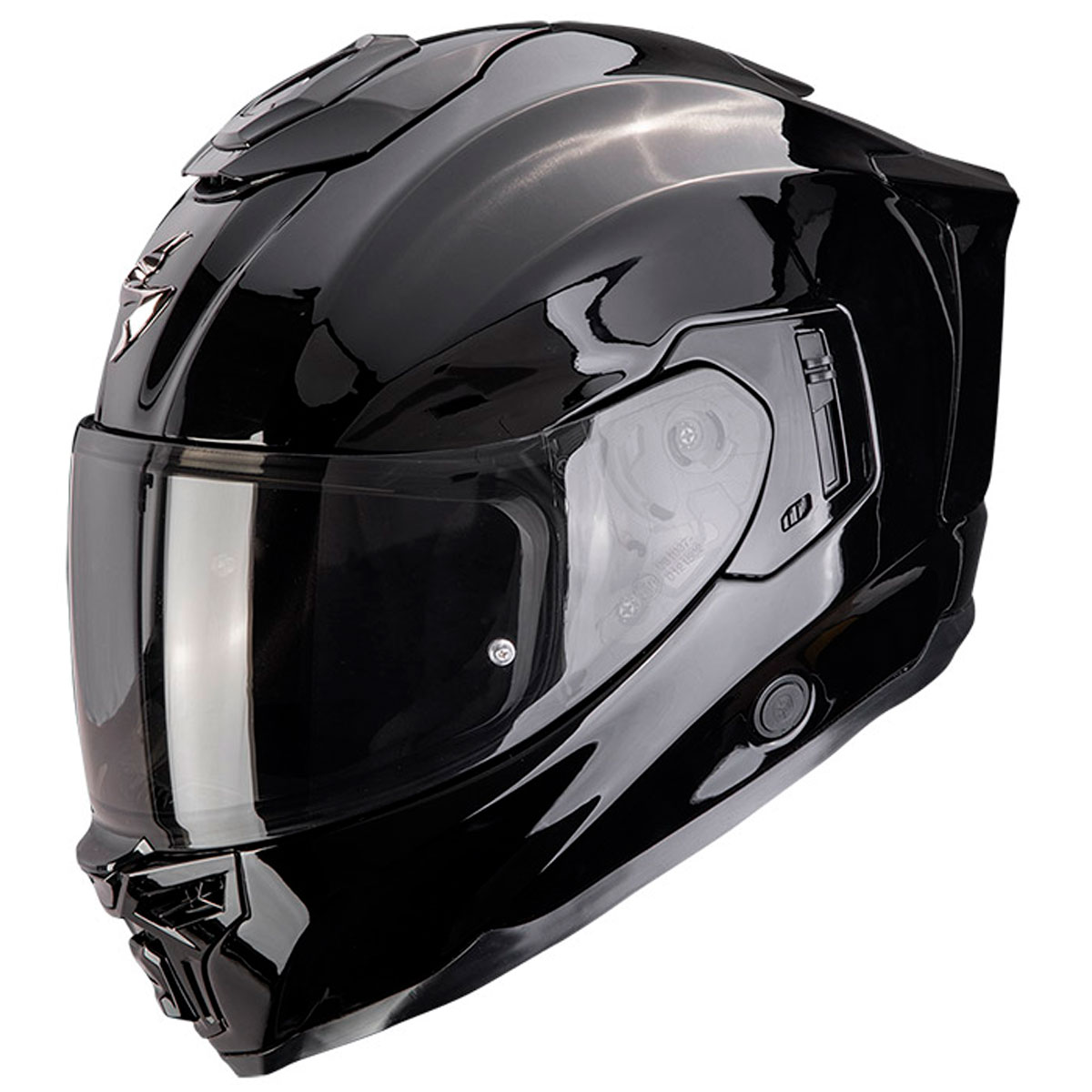 Casco moto Scorpion EXO-1500 AIR SOLID Negro Brillo