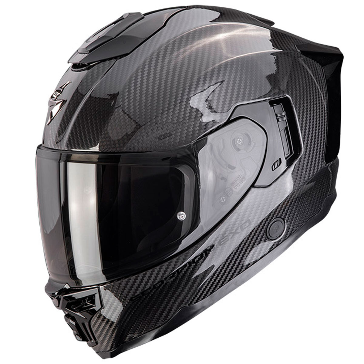 Casco moto Scorpion EXO-1500 CARBON AIR SOLID NEGRO