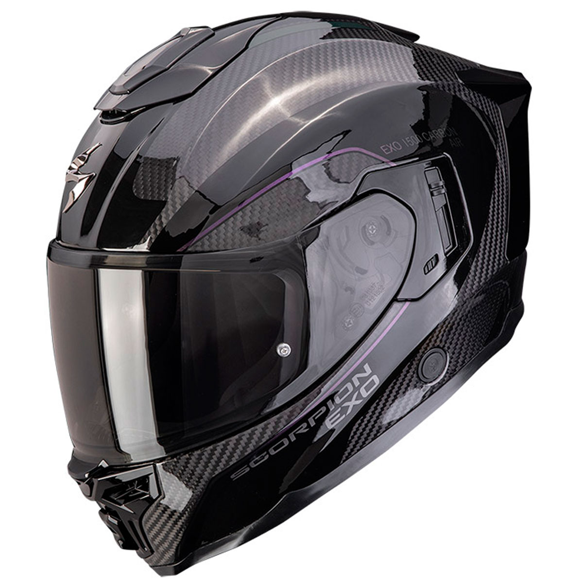 Casco moto Scorpion EXO-1500 CARBON AIR MUNDI Negro Camaleon