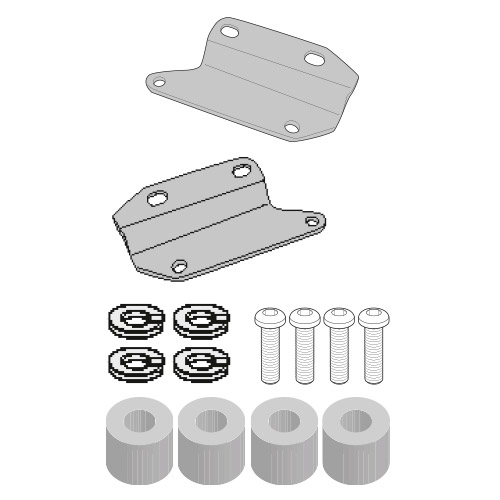 Kit montaje soportes alforjas TE1185 sin soporte trasero Honda CB650R 21-