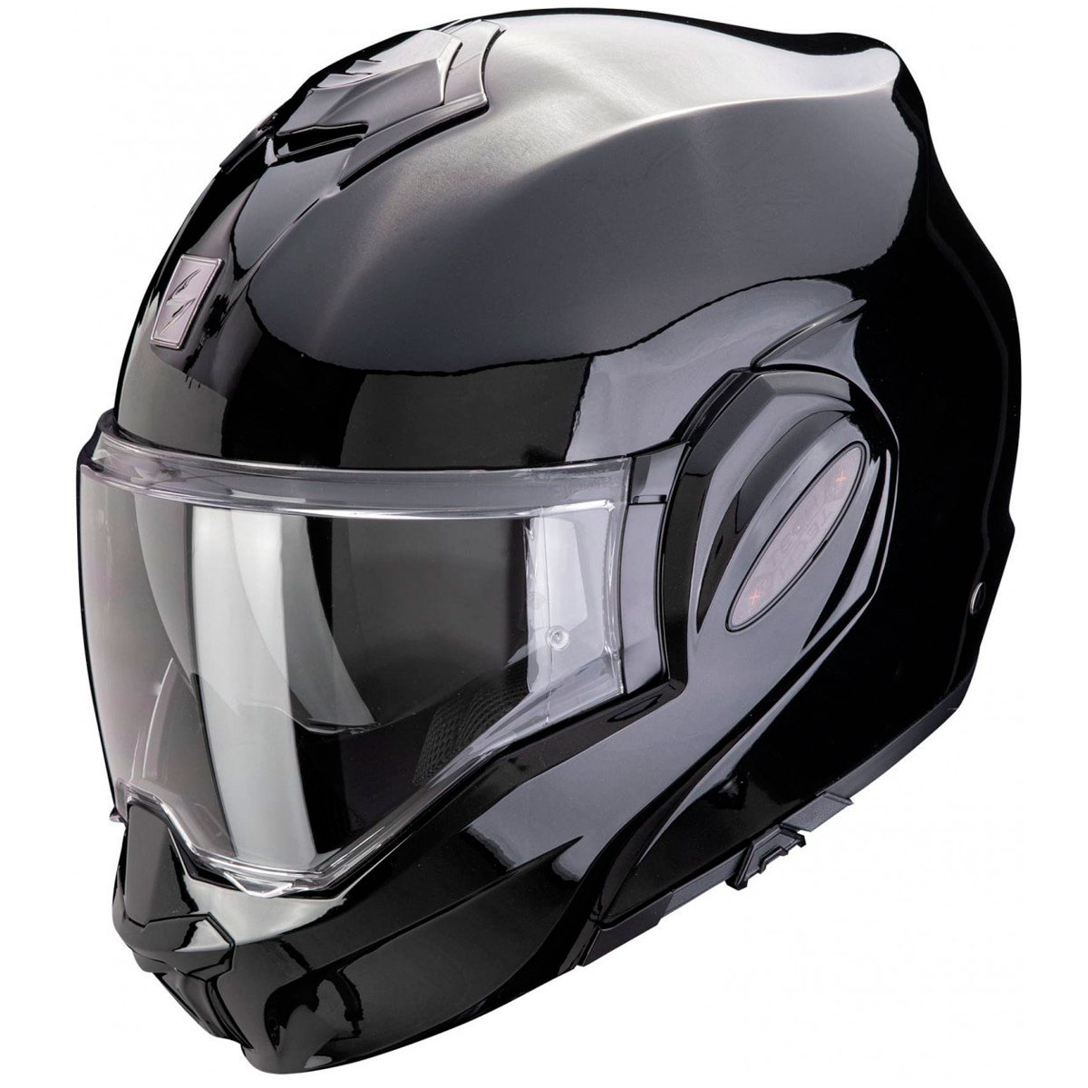 Casco moto Scorpion Exo-Tech EVO PRO fibra SOLID Negro Brillo