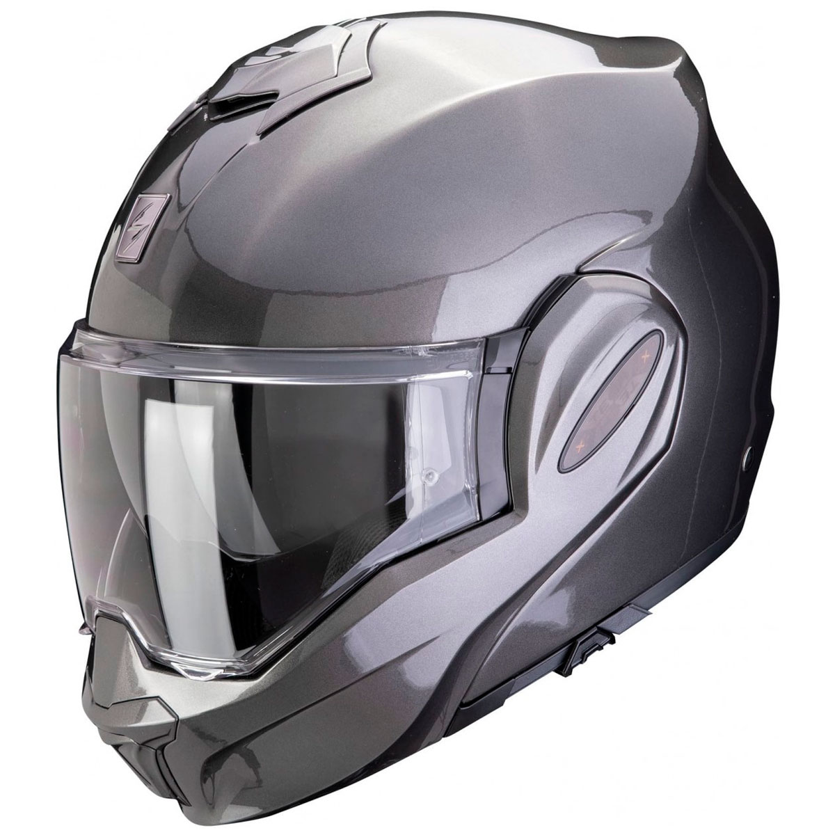 Casco moto Scorpion Exo-Tech EVO PRO fibra SOLID Gris Metal