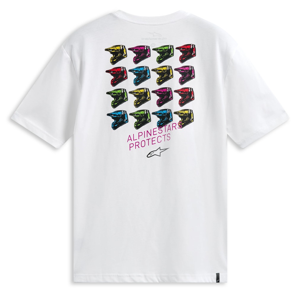 Camiseta Alpinestars Pop Helmet CSF Blanco
