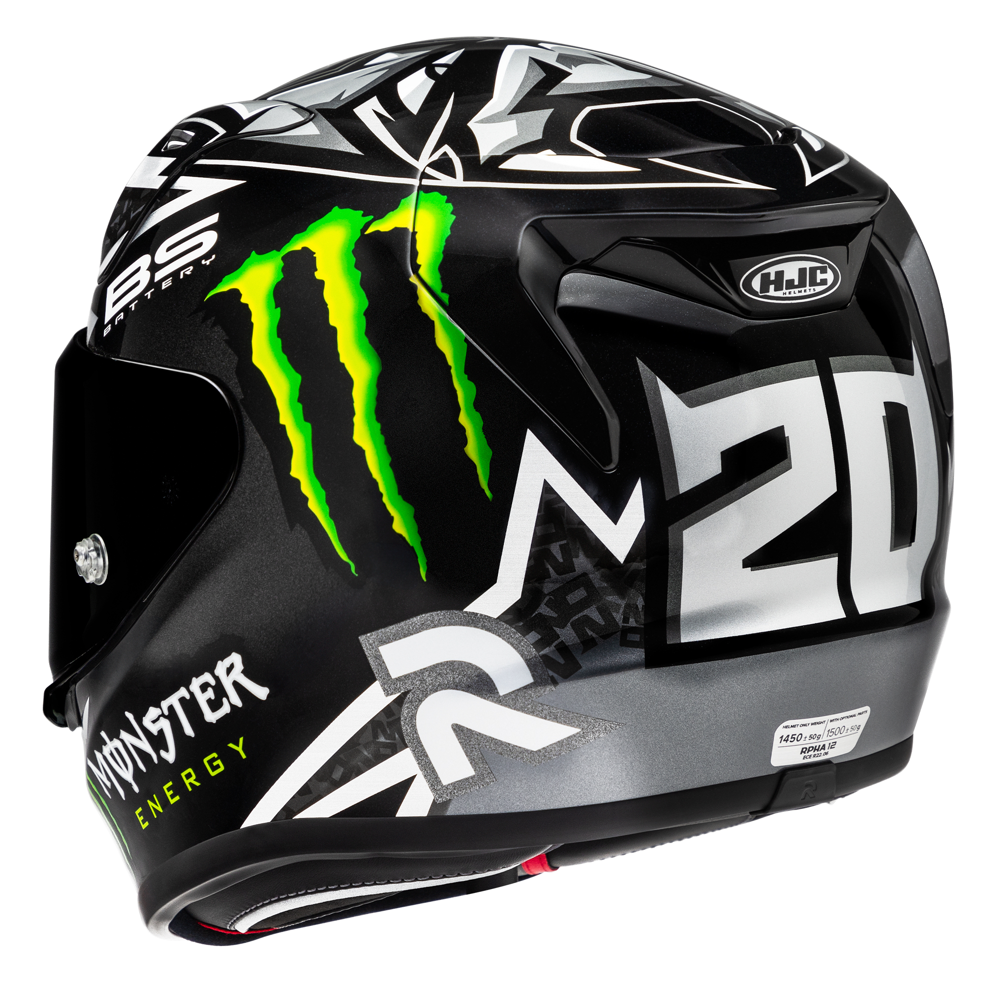 Casco HJC RPHA12 Quartararo Replica Black MC5