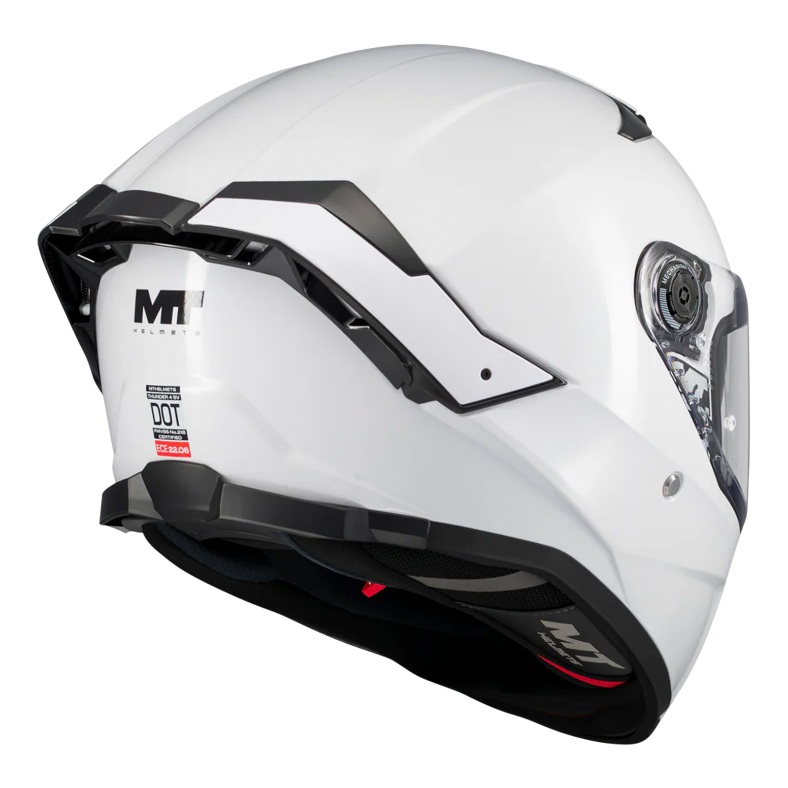 Casco MT Thunder 4 SV Pure A0 / Blanco Brillo