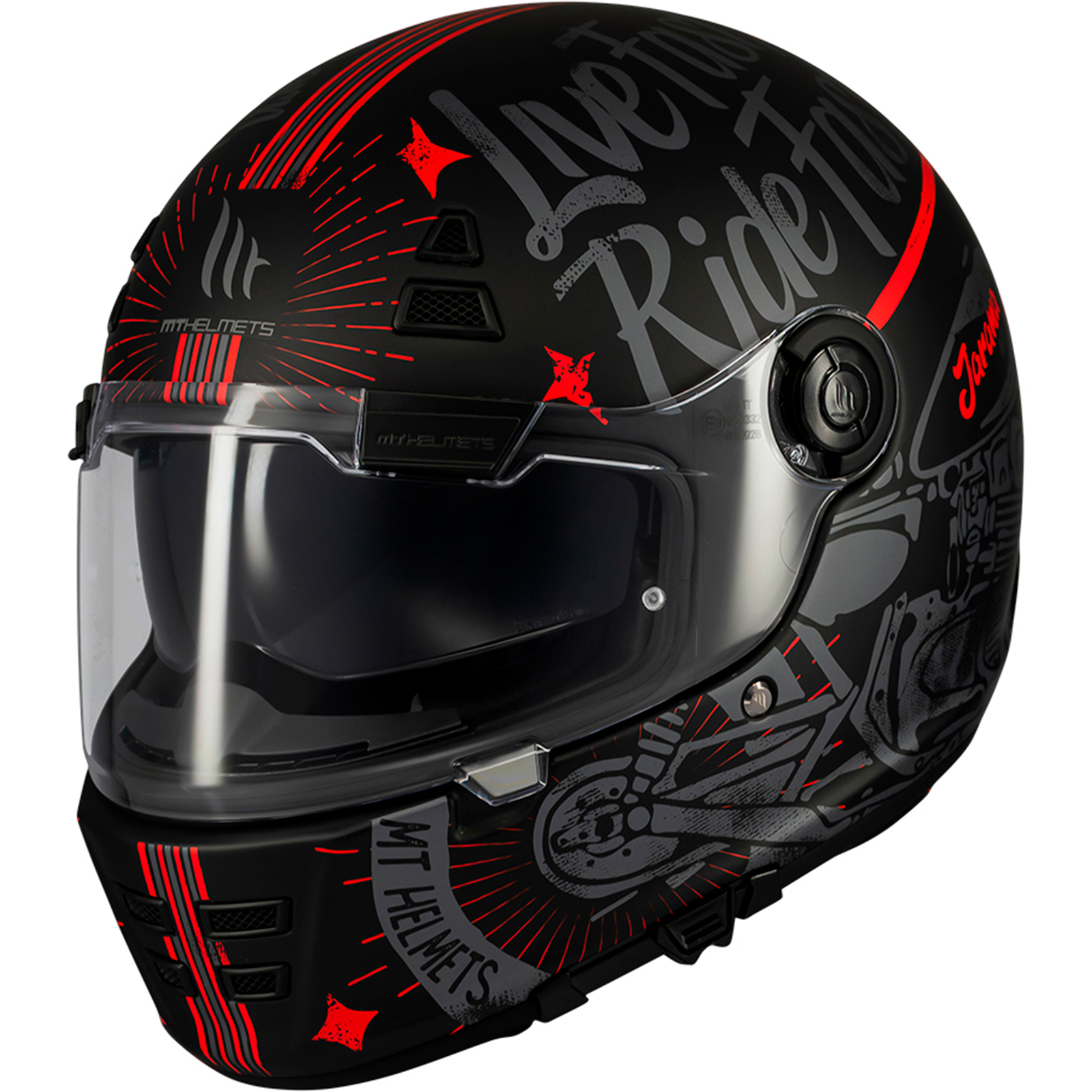 Casco MT Jarama SV Art E5 mate