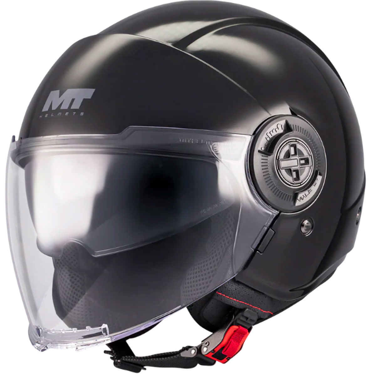 Casco MT VIALE SV S PURE A1 Negro Brillo