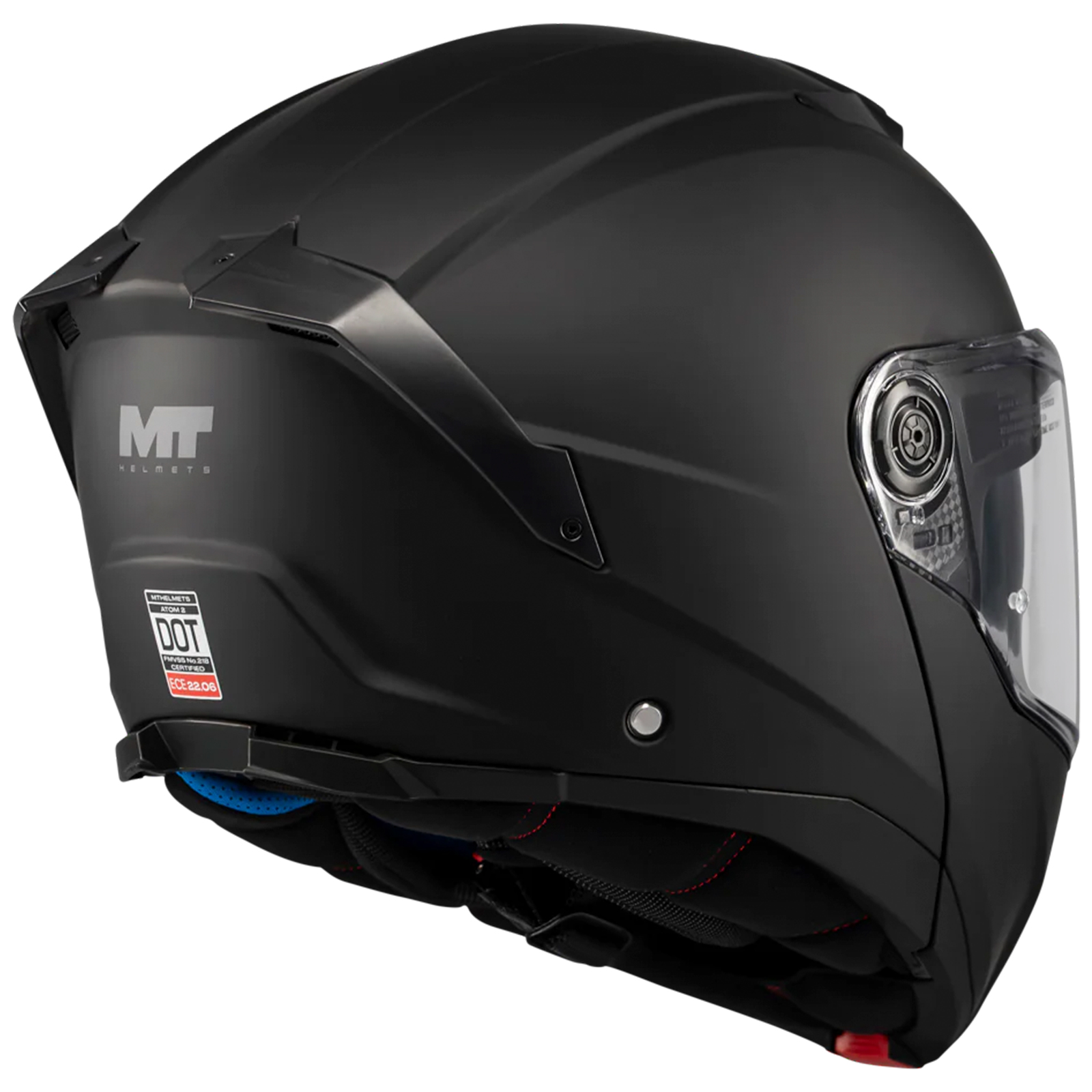 Casco MT Atom 2 Pure A1 Negro Mate