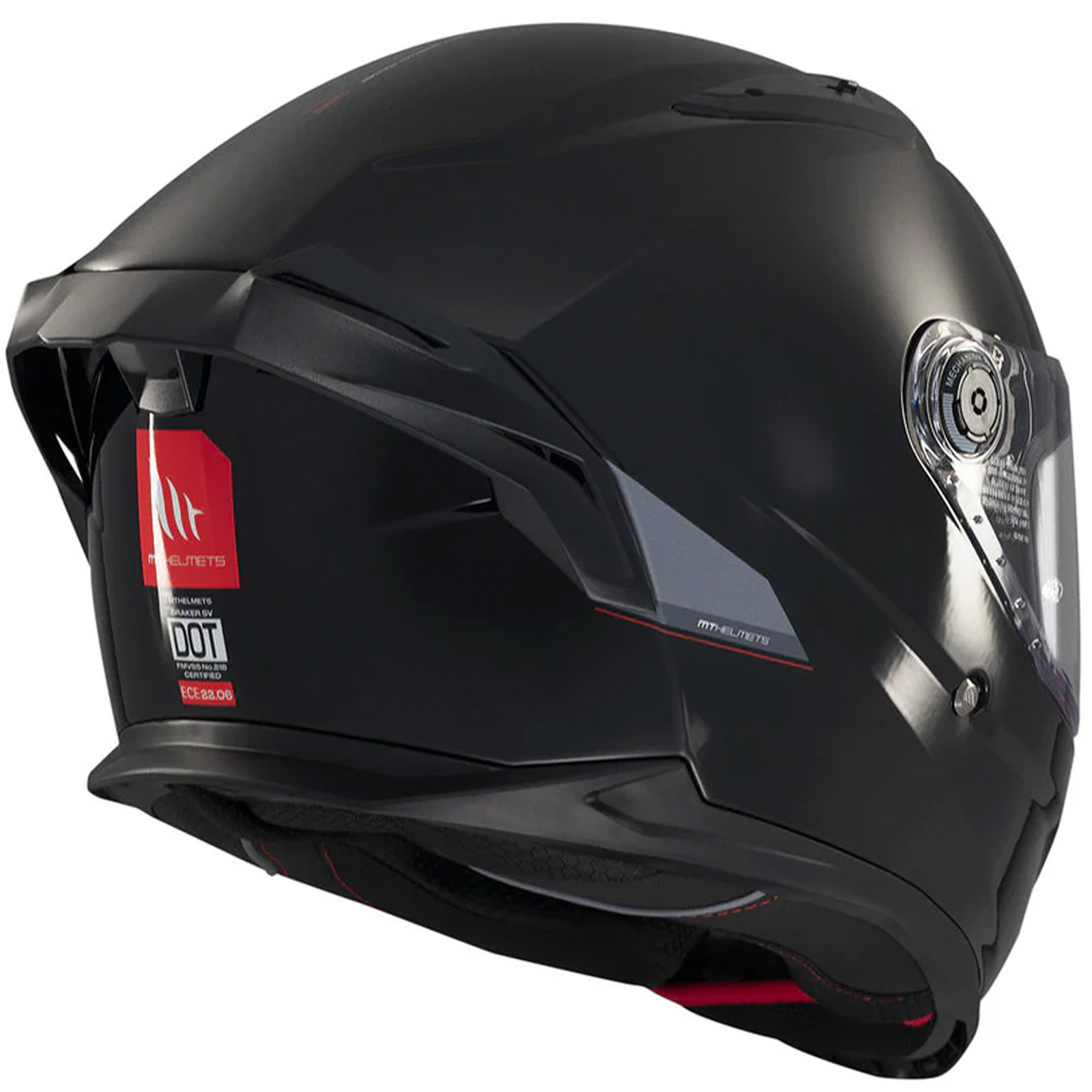 Casco MT Braker SV Solid A1 Negro brillo