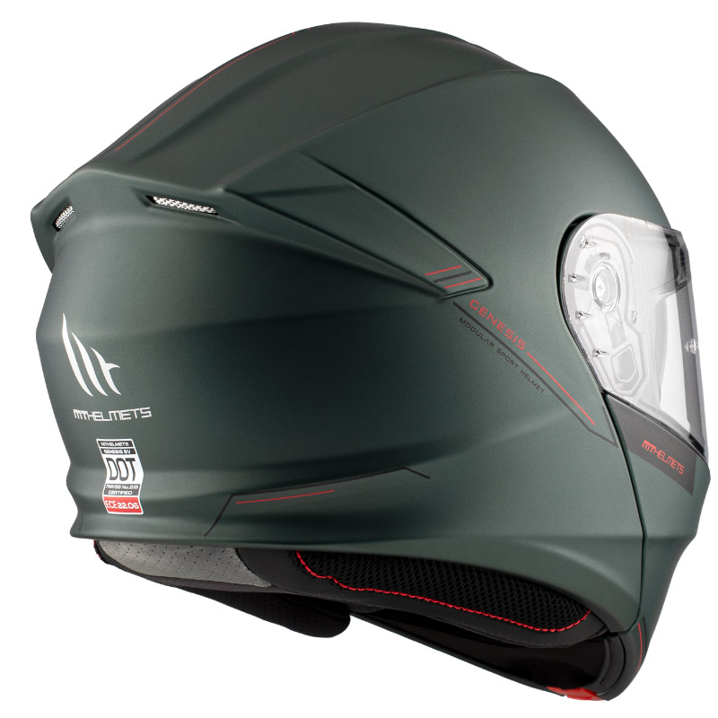 Casco MT Genesis SV A6 verde mate