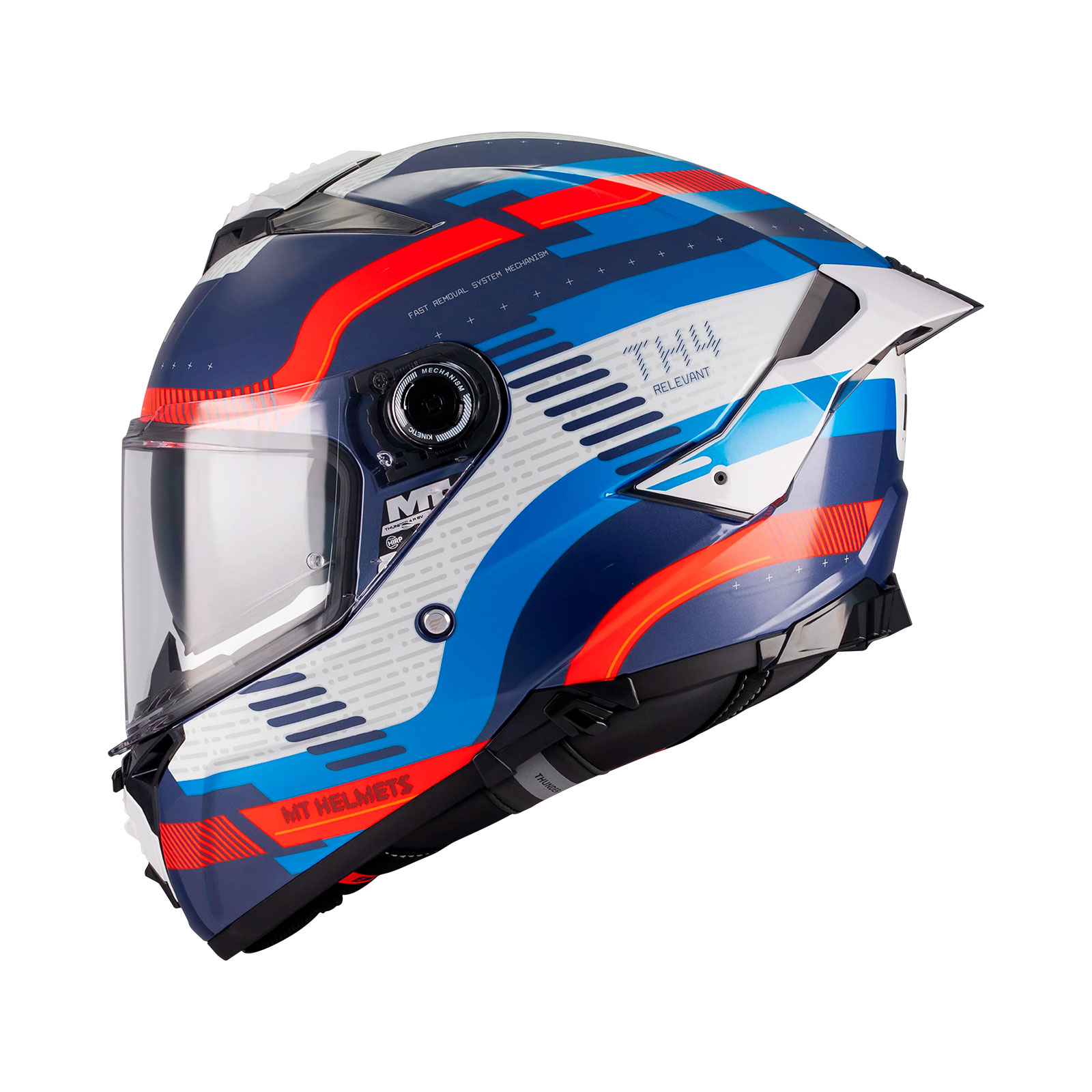 Casco MT Thunder 4 R SV Relevant C5 / Brillo