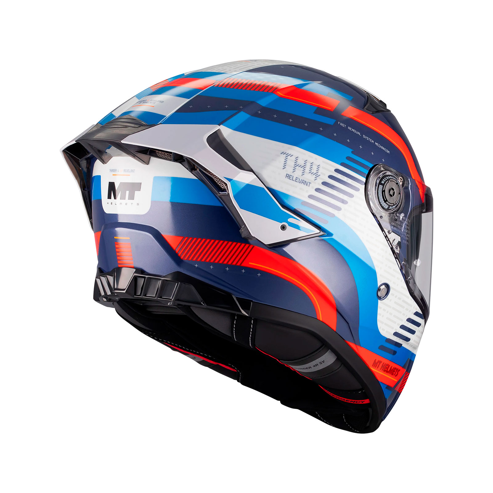 Casco MT Thunder 4 R SV Relevant C5 / Brillo