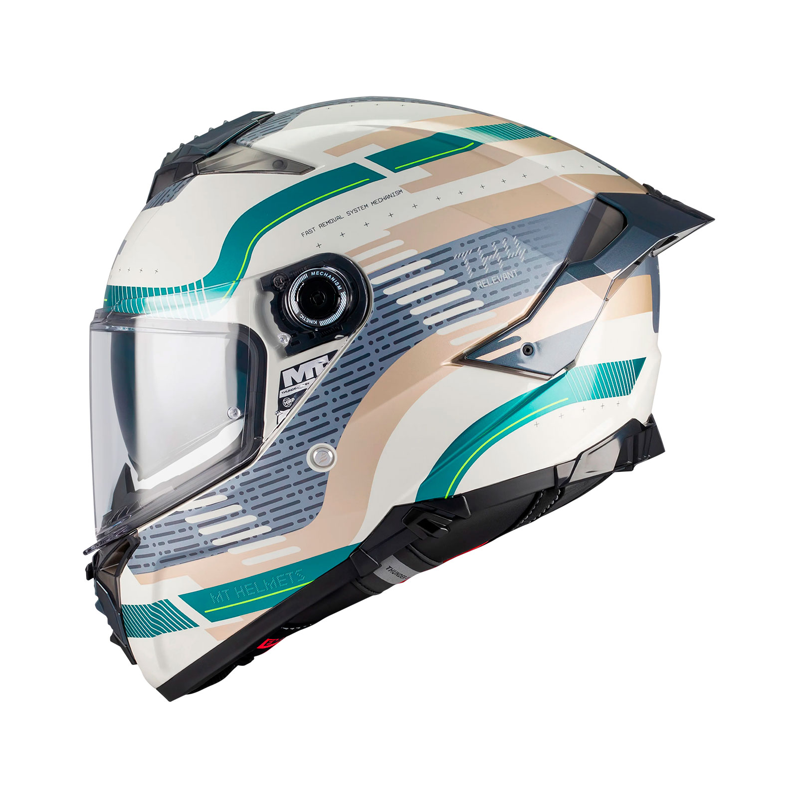 Casco MT Thunder 4 R SV Relevant C6 / Brillo