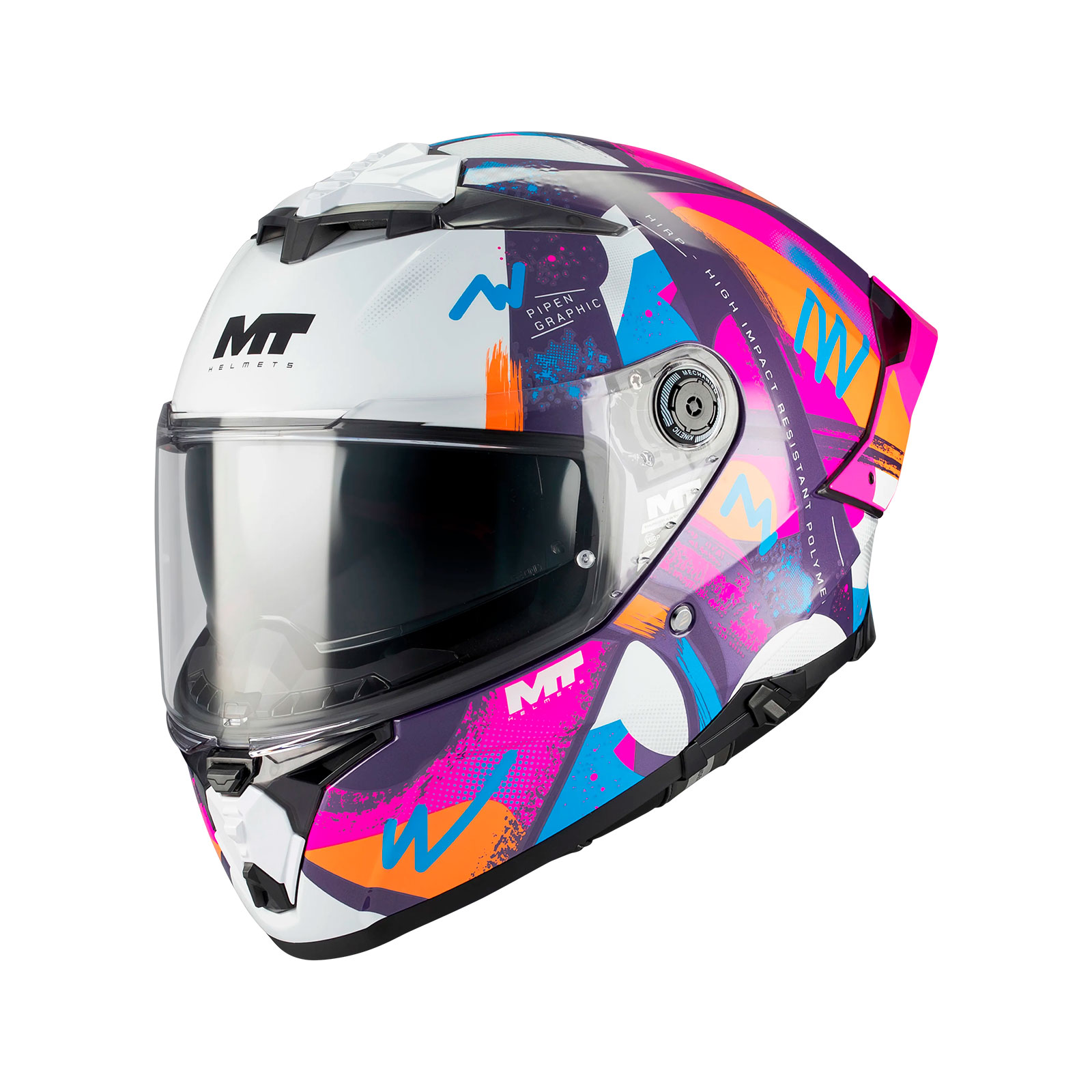 Casco MT Thunder 4 R SV Pipen C8 / Brillo