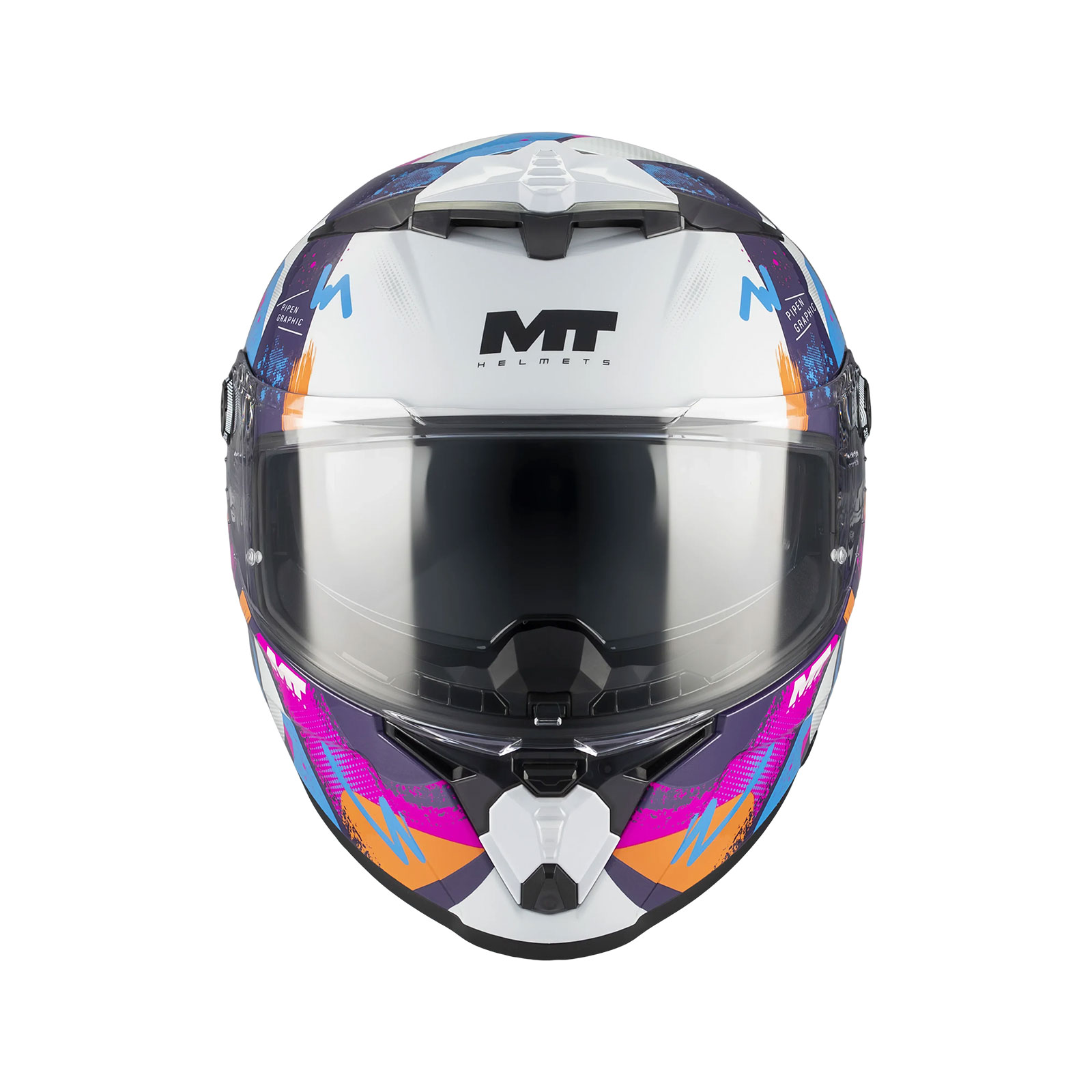 Casco MT Thunder 4 R SV Pipen C8 / Brillo