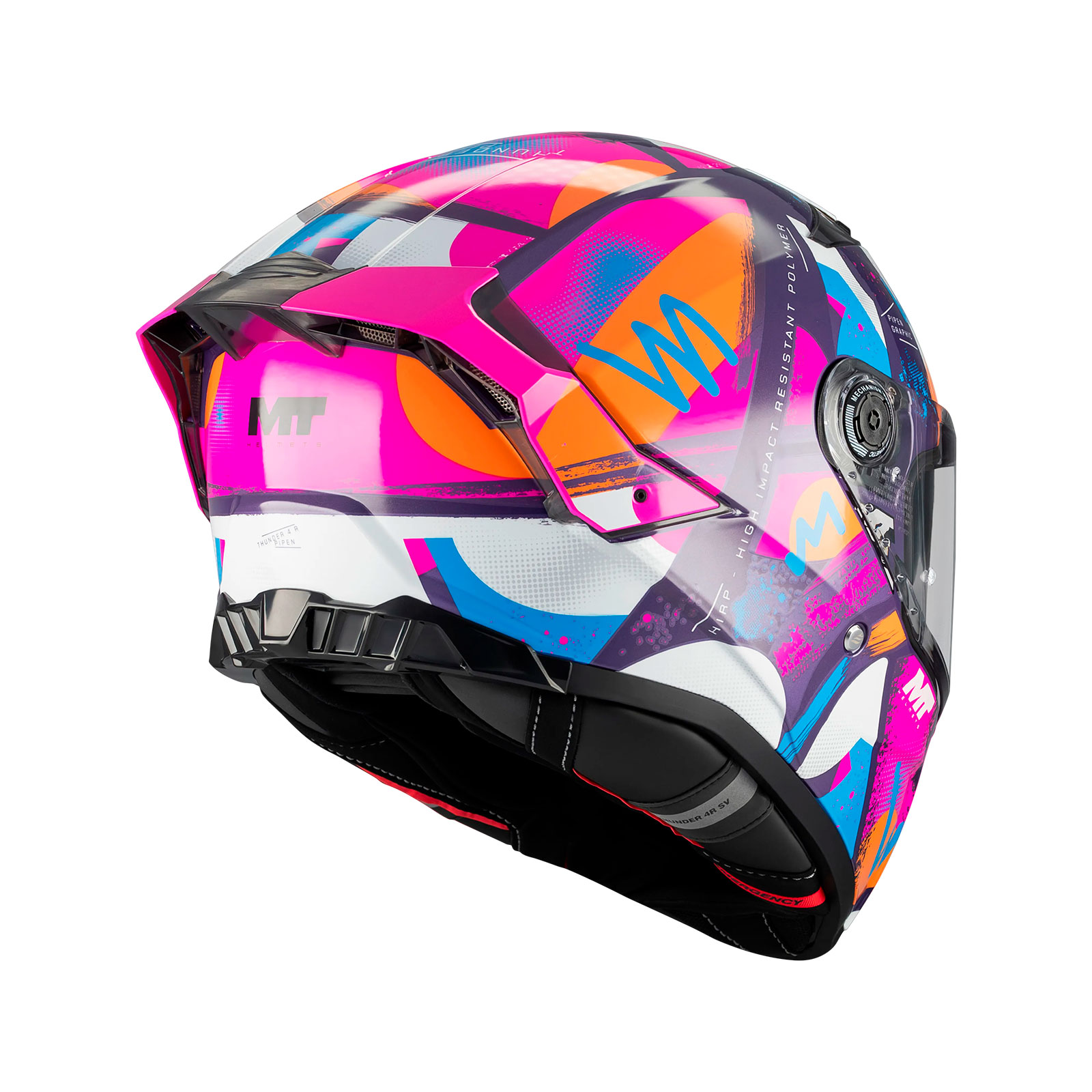Casco MT Thunder 4 R SV Pipen C8 / Brillo