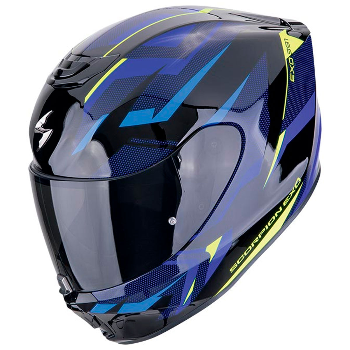 Casco moto Scorpion EXO-391 AAXO Negro Azul