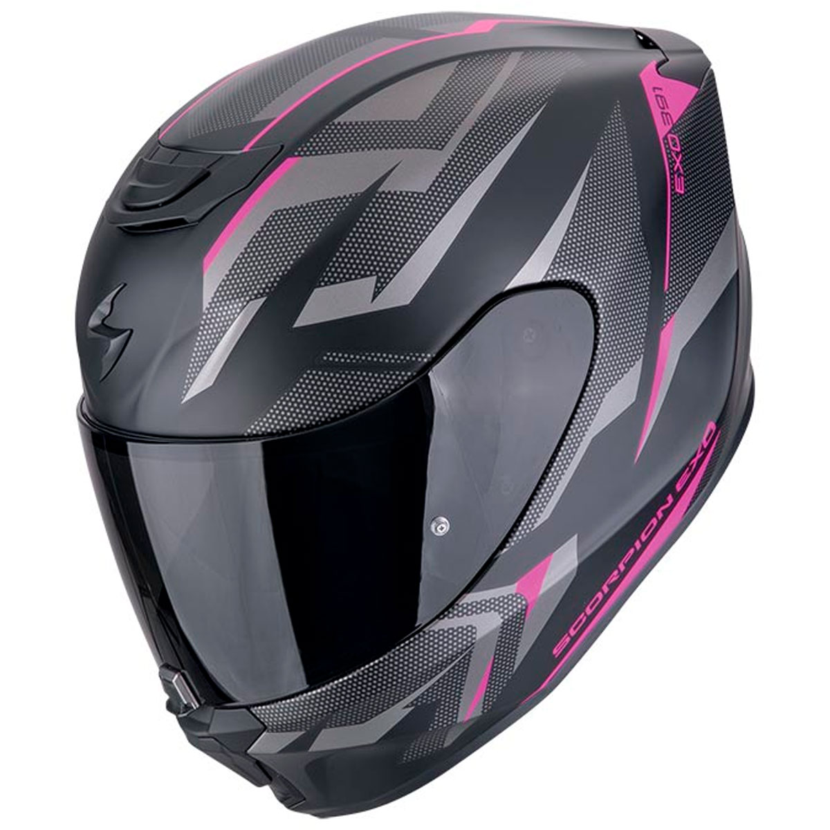 Casco moto Scorpion EXO-391 AAXO Negro Mate Rosa