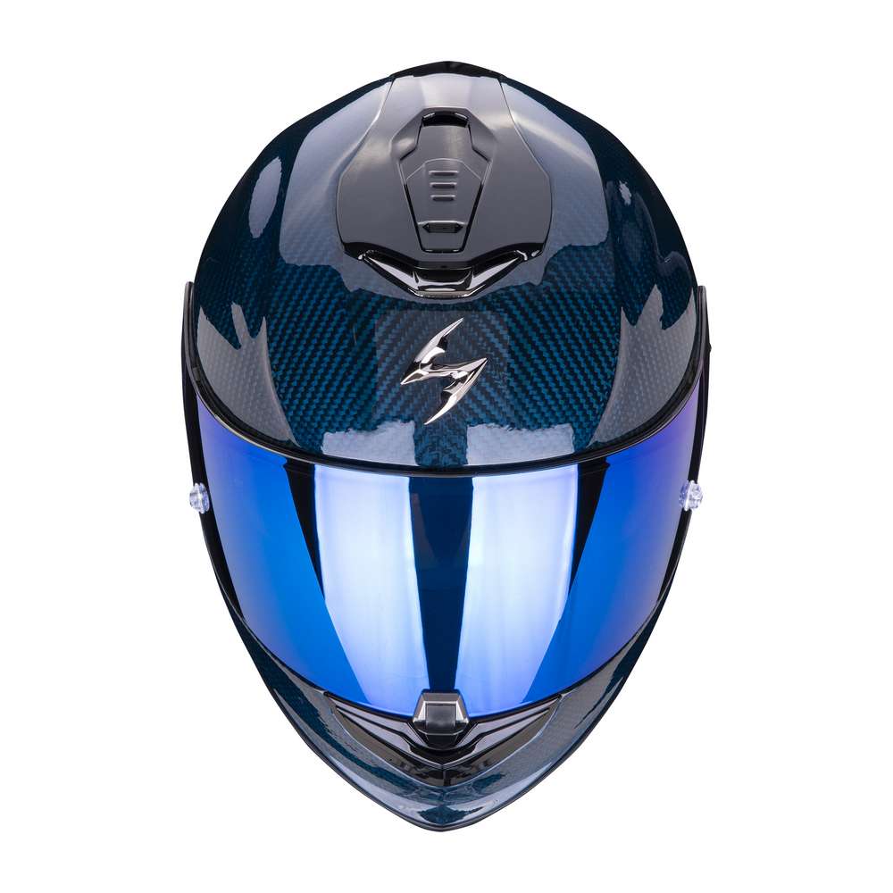 Casco moto Scorpion Exo-1400 Evo Carbon Air azul