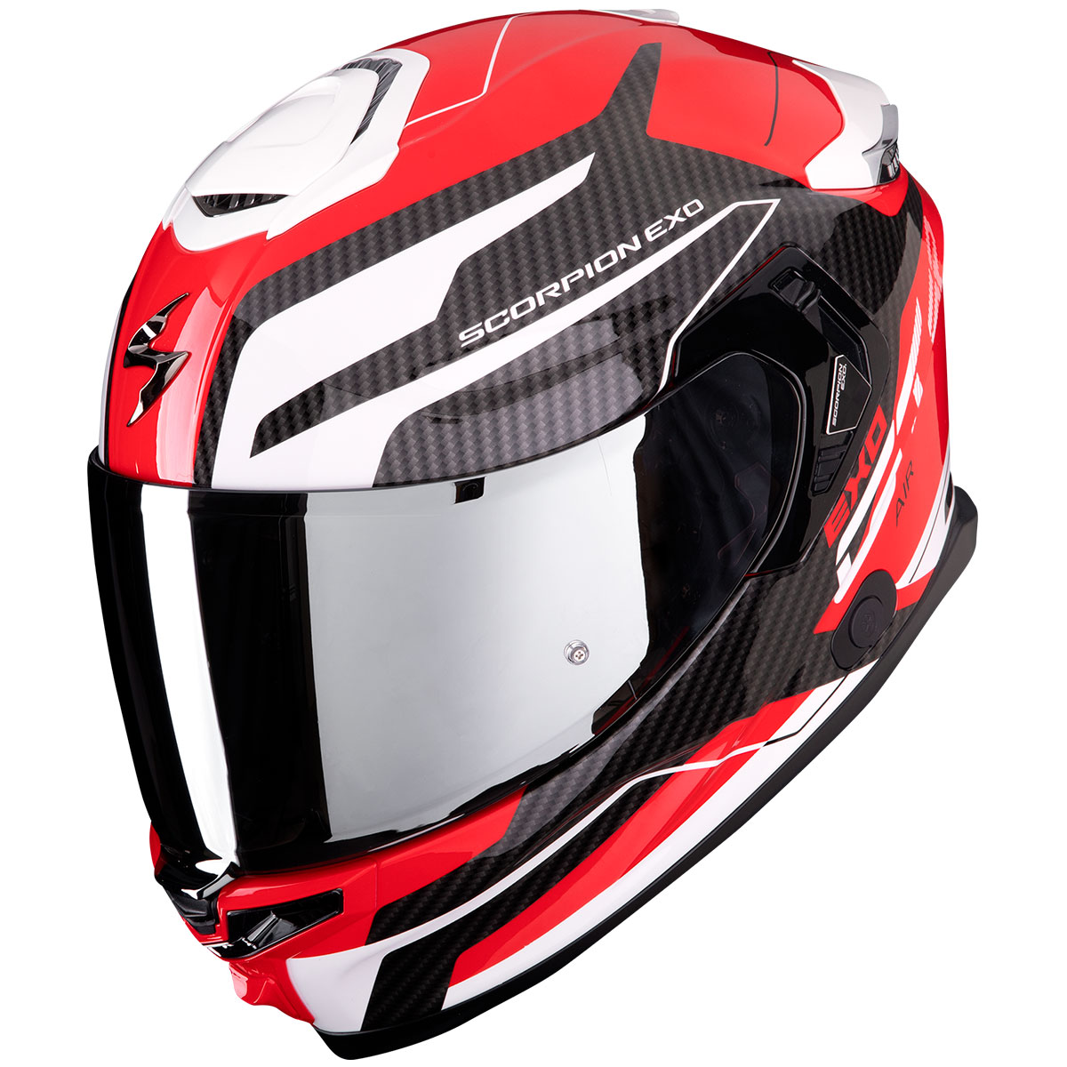 Casco moto Scorpion Exo-GT SP Air FLEX Rojo Blanco