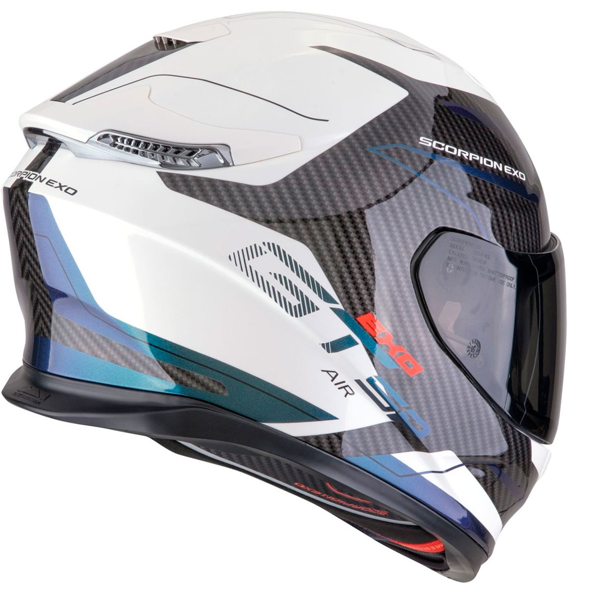 Casco moto Scorpion Exo-GT SP Air FLEX Blanco Camaleon