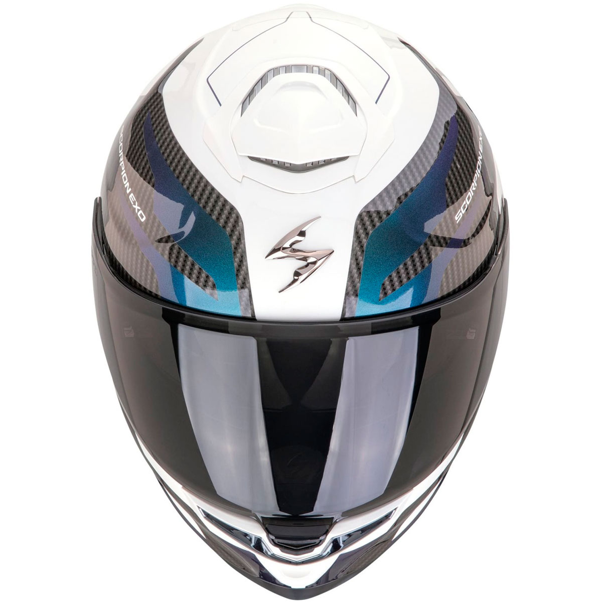Casco moto Scorpion Exo-GT SP Air FLEX Blanco Camaleon
