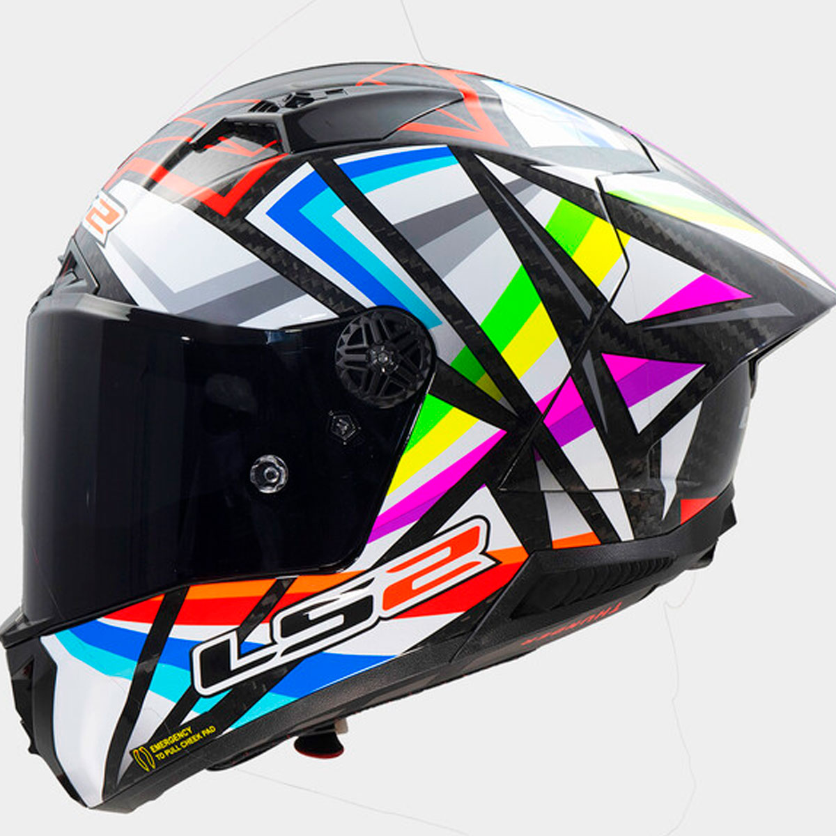 Casco LS2 Thunder GP FLASH BLACK