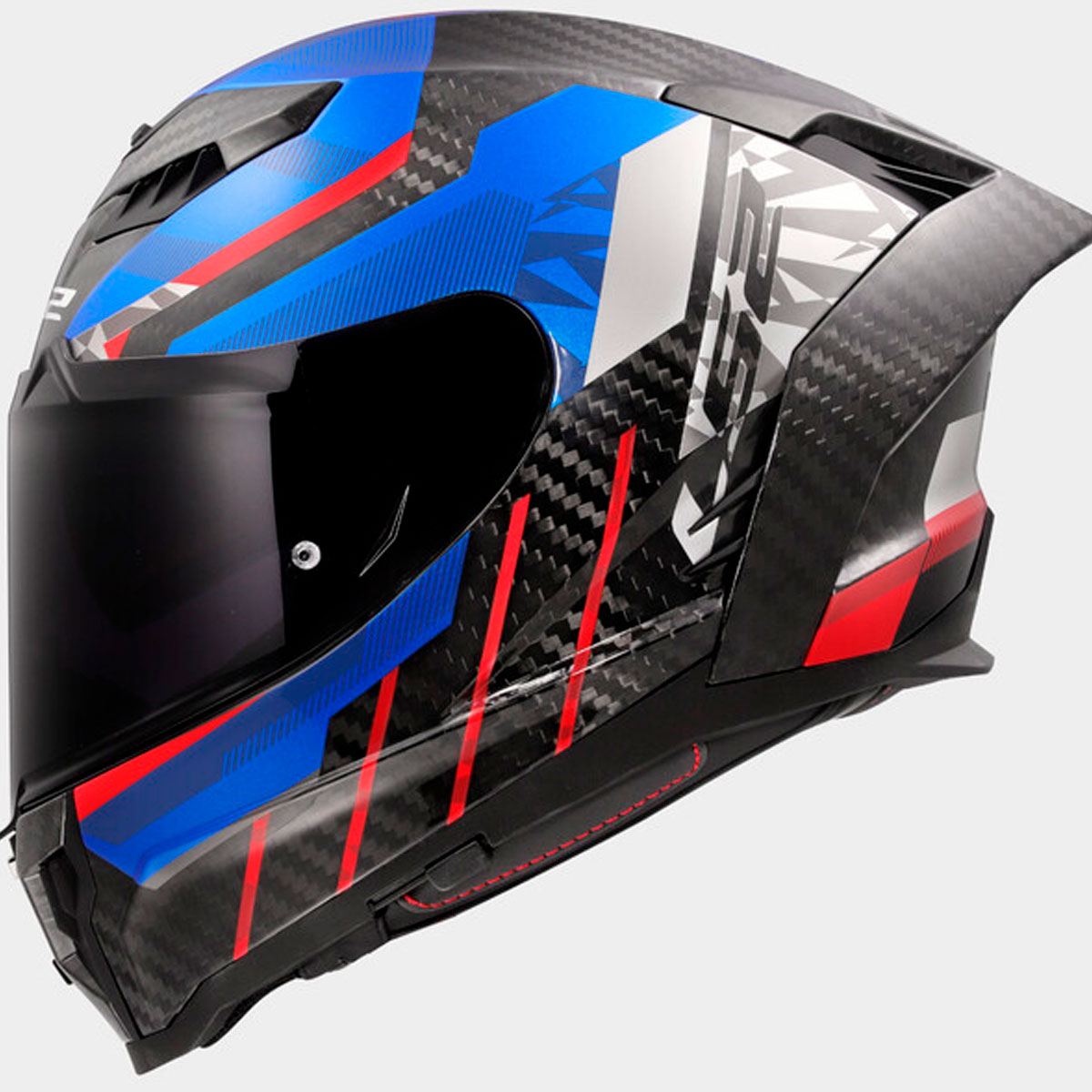 Casco LS2 FF807 Dragon TRAX Azul Rojo