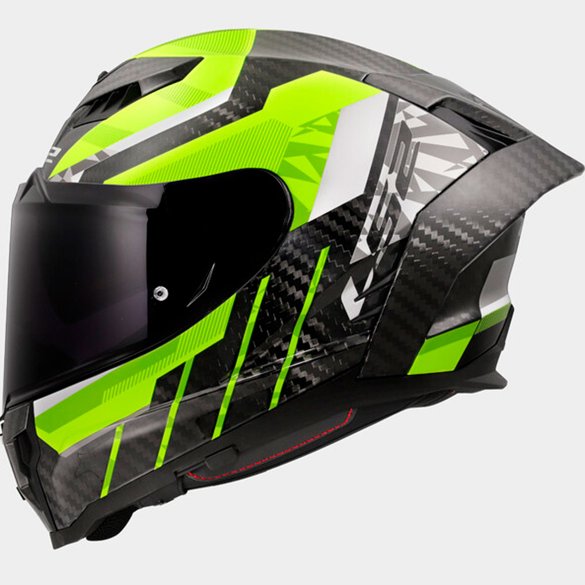 Casco LS2 FF807 Dragon TRAX Negro Amarillo Fluor