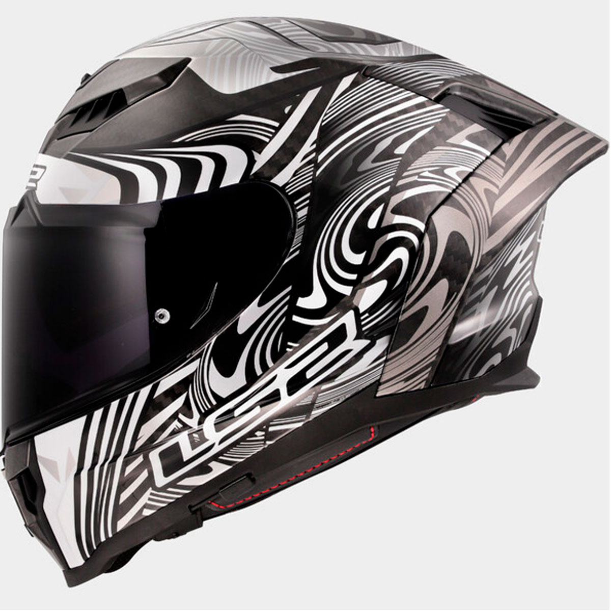 Casco LS2 FF807 Dragon ENTHUM Plata