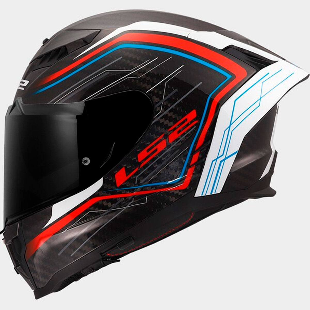 Casco LS2 FF807 Dragon SUBIC Blanco Azul Rojo