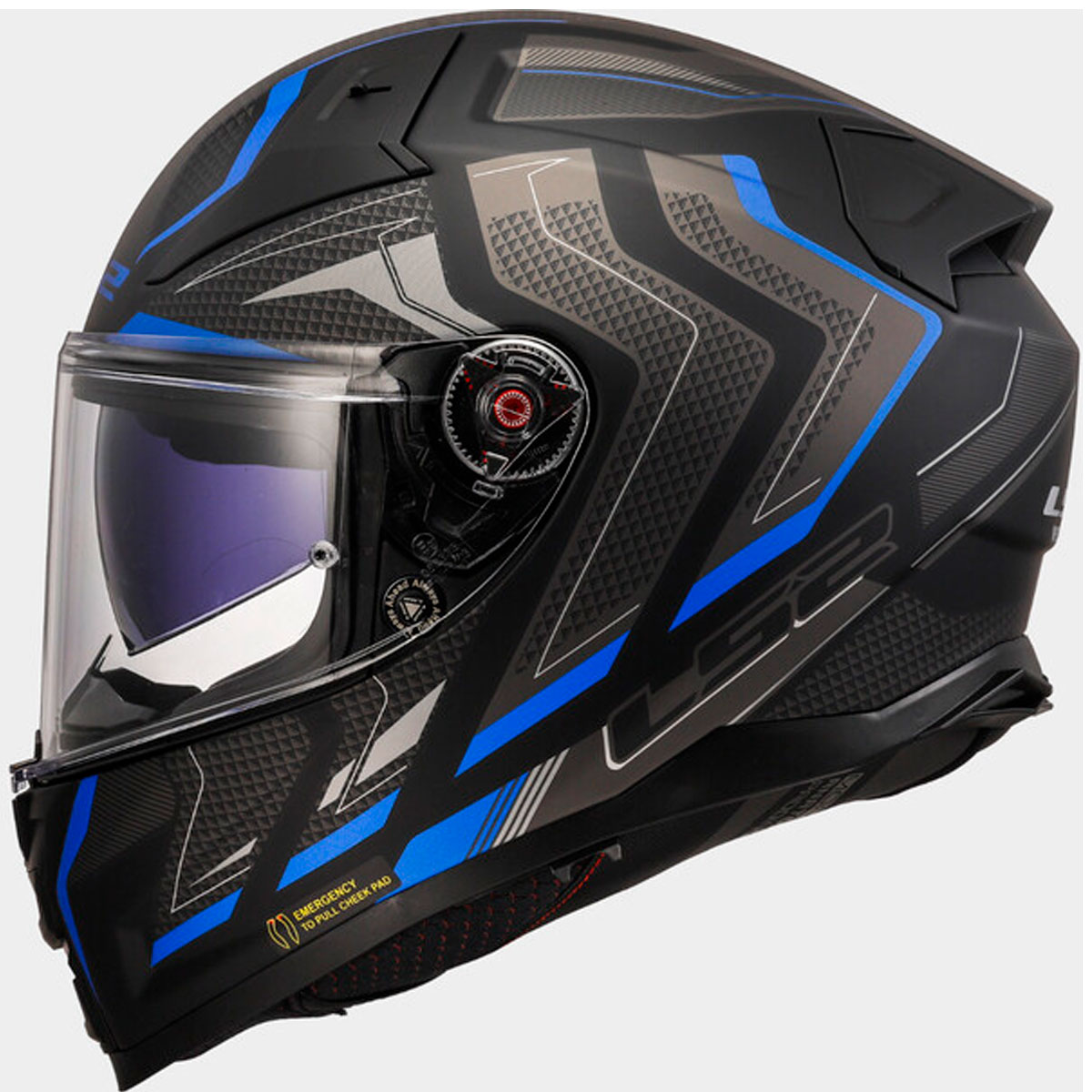 Casco LS2 Vector II ALIZER Negro Azul