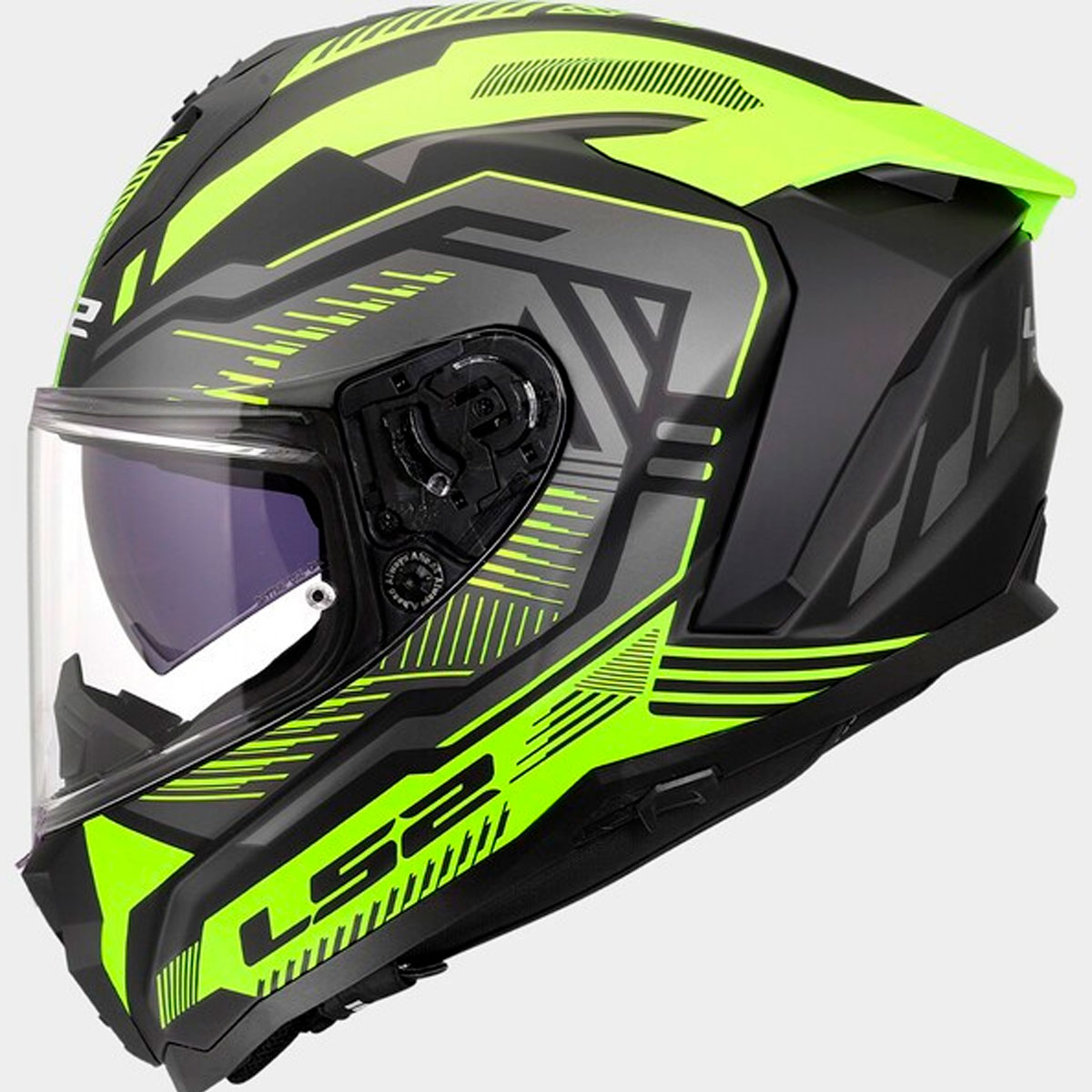 Casco LS2 CHALLENGER II DRAVIX Amarillo Fluor