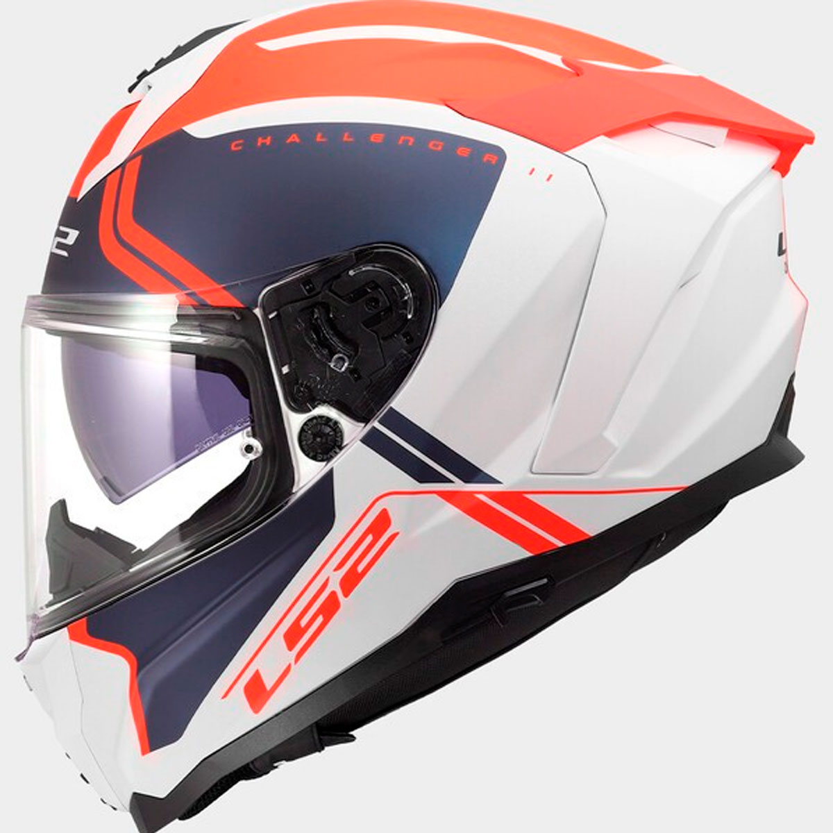 Casco LS2 CHALLENGER II TITAN Blanco Azul Rojo