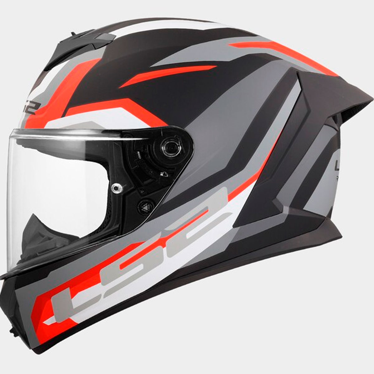 Casco LS2 RAPID III HYPER Negro Rojo