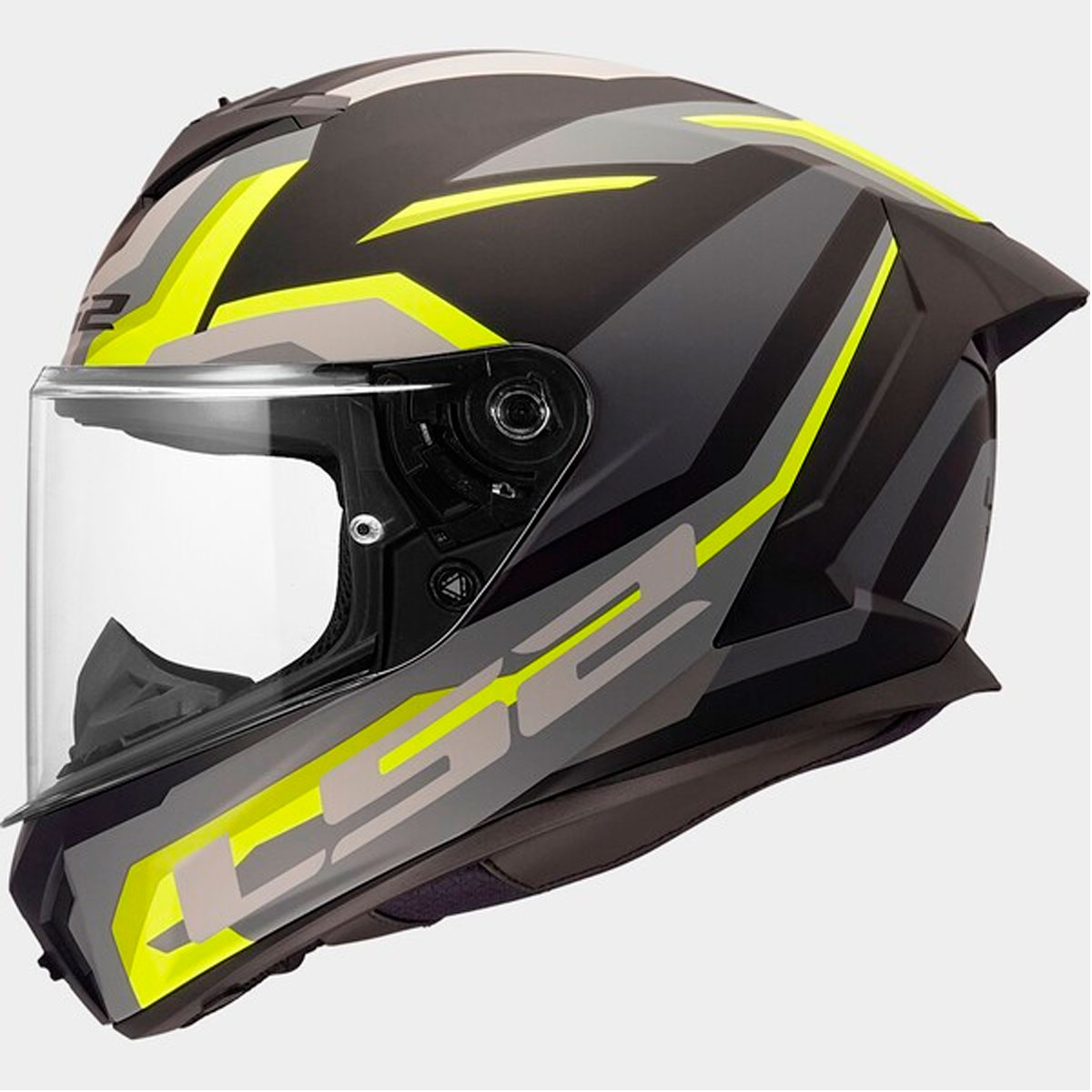 Casco LS2 RAPID III HYPER Negro Amarillo Fluor